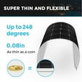 thumbnail image 3 of Renogy Flexible Solar Panel 100 Watt 12 Volt Monocrystalline Semi-Flexible Bendable Mono Off-Grid Charger for Marine RV Cabin Van Car Uneven Surfaces, 3 of 8
