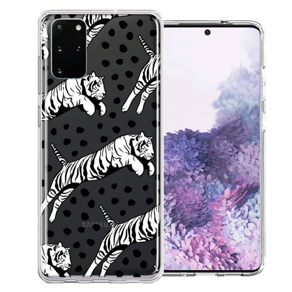 MUNDAZE For Samsung Galaxy S20 Plus Tiger Polkadots Design Double Layer Phone Case Cover