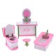 thumbnail image 1 of Juguetes Rompecabezas Juego de muebles de simulación de casa de muñecas en miniatura de madera Juguete educativo para niños (556 Tmvgtek libre de BPA, 1 of 8