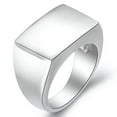 thumbnail image 2 of Silver/Black/Gold 13mm High Polished Band Male's Stainless Steel Ring Size 5-12, 2 of 5