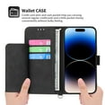thumbnail image 6 of SaniMore for iPhone 13 Pro 6.1" Magnetic Flip Wallet Case with Cross Body Strap, PU Leather Case with Card Slot & Multi-Angle Kickstand Shockproof Protective Case for Girls Ladies, Black, 6 of 12