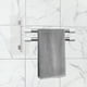 thumbnail image 2 of Toallero giratorio para baño sin agujeros, barra para toallas con gancho integrado, estante de almacenamiento giratorio de 180 grados para toallas y accesorios en la cocina o el baño., 2 of 6