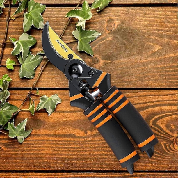 Premium Titanium Garden Scissors - Professional Bypass Pruning Shears For Plants, Hedges And Flowersk