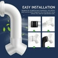 thumbnail image 3 of BESTYASH Kit de Connecteur de Ventilation de Sécheuse Raccord en Pvc Tube Blanc Raccords 1 Ensemble, 3 of 8
