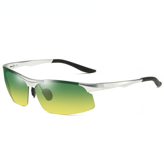 CUKIXA Polarized Wrap Sunglasses for Men, UV400 Protection TAC Lens, Lightweight Al-Mg Frame, Driving/Fishing/Cycling Sports Glasses, Anti-Glare, Comfortable Nose Pads, 8003