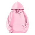 thumbnail image 3 of WOYY Girl's Hoodie Letter Bow Print Hooded Sweatshirt Casual Pullover Hoodies, Sizes 3-12, 3 of 5