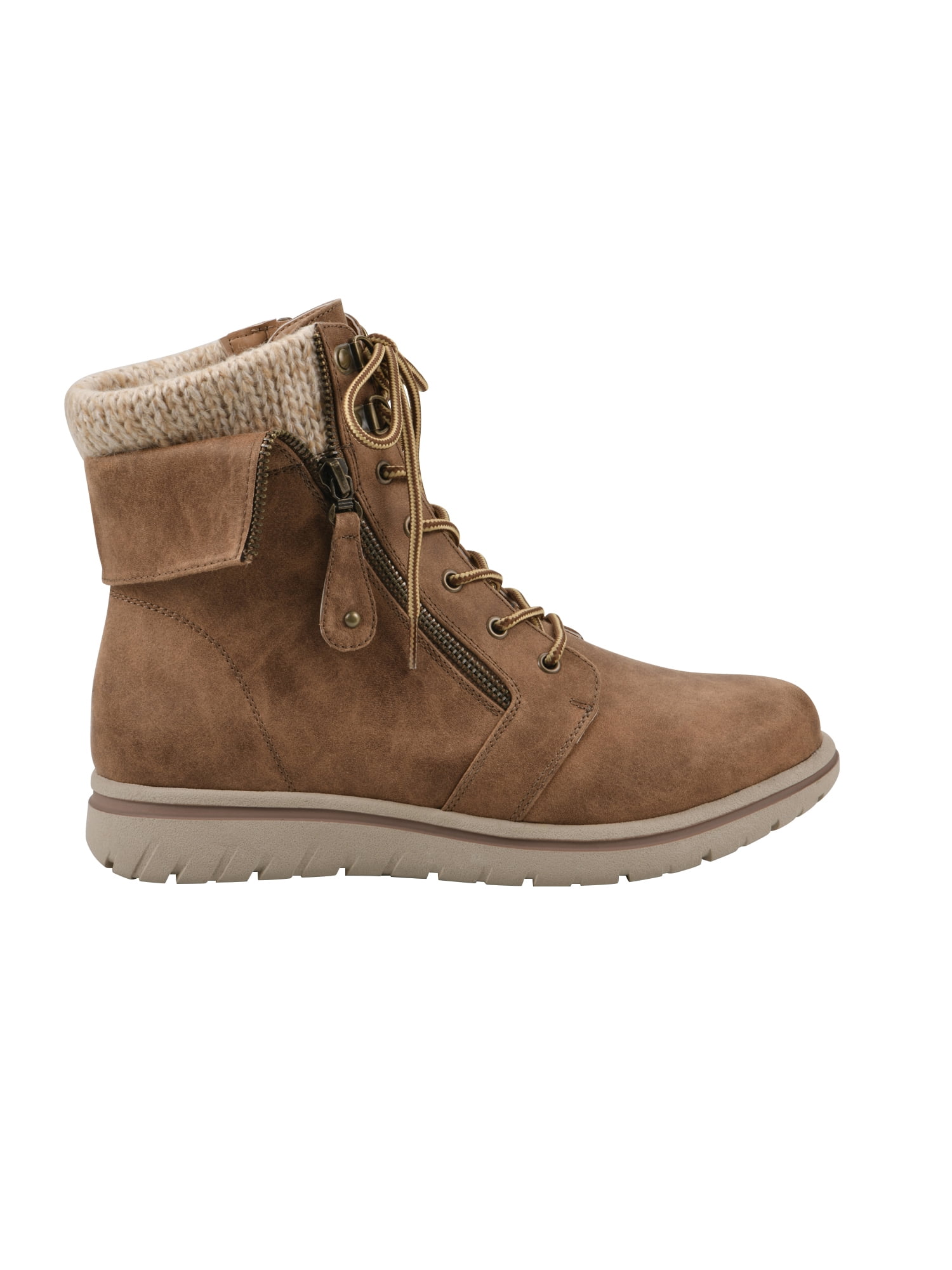 Mountain Sole Women's Cozy Hiker Boots, Wide Width