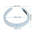 thumbnail image 3 of 1 Pc Classic Elegant Wide Twill Headband for Women for Girls 6.30"x5.51" Blue, 3 of 4