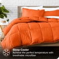 thumbnail image 3 of Bare Home 5-Piece Bed-in-a-Bag - Twin, Orange with White Sheet Set, 3 of 8