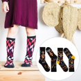 thumbnail image 2 of 2 Pairs Sugar Skull Socks Halloween Crew Socks Casual Cotton Socks Novelty Funny Footwear for Mexico Day of The Day, 2 of 7