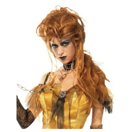 Costume Auburn Brown Hell's Belle Haunted Witch Glamour Wig