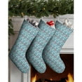 thumbnail image 3 of 3 Pcs Christmas Stockings,Light Blue Christmas Snowman Pattern Stockings Christmas,14.8'' Xmas Stockings,Christmas Party Favors,Christmas Party Decorations,Christmas Stockings Personalized, 3 of 5