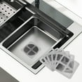 ITSELFER 40pcs Drain Covers Drain Filter Screens Adhesive Drain Mesh