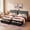 Grey, variant on Set of 2 Twin Size Upholstered Platform Bed Frame with Charging Station Headboard & 2 Large Under Bed Storage Drawers, No Box Spring Needed