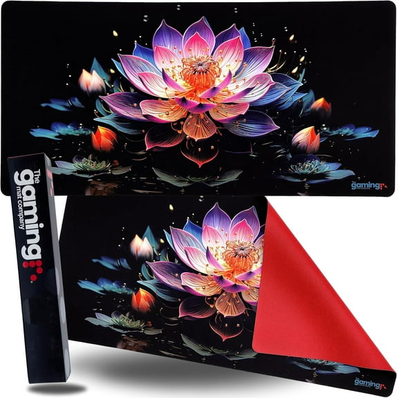 The Gaming Mat Company Single Player MTG Playmat & Gaming Mouse Pad - 28" x 14" Lotus Gaming Mousepad Compatible with Magic The Gathering Playmats MTG Cards Gaming Mouse Mat Large Mouse Pad