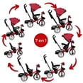 thumbnail image 2 of Triciclo Evolutivo Para Niños Tipo Carriola Asiento 360° 7 En 1 Luz Y Sonido Rojo, 2 of 5