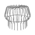 thumbnail image 4 of relayinert Gutter for Leaf Guard Round Weatherproof Rust Resistant 4 Clogging Anti Strainer Filter inch Silver 6 inch, 4 of 6