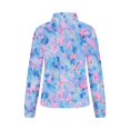 thumbnail image 5 of Women's Long Sleeve Shirts Fashion Floral Print Dressy Blouses Casual Turndown Collar Button Shirt Loose Drop Shoulder Tunic Tops Spring Summer Pullover Top Print 10 L, 5 of 6