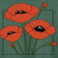 thumbnail image 3 of Instant Message - Spring - Framed Poppy Flowers - Women's Lightweight French Terry Long Sleeve Shirt, 3 of 6