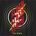 thumbnail image 2 of Boy's The Flash Triple Red Logo Graphic Tee Black Medium, 2 of 5