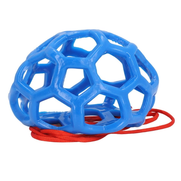 Goat Feeder Toy, Lightweight Soft Rubber Hanging Feeding Toy Skin Friendly Wide Application for Ranch Blue