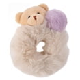 thumbnail image 1 of Fluffy Scrunchies Lovely Plush Bear Ponytail Holder Elastics Durable Furry Ball Hair Bands Cute Hair Accessories, 1 of 19