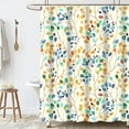 thumbnail image 4 of Floral Shower Curtains for Bathroom, Colorful Leaves Bathroom Curtain Decoration, Waterproof Fabric Shower Curtain Set Machine Washable 72x72 in (with 12 Hooks), 4 of 6