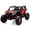 Red, variant on Kids 2-Seater UTV, 24V 4WD Electric Ride-On Vehicle with Parent Remote Control, 4x75W Motors, 4 Shock Absorbers, Plush Leather Seats, Safety Belts, Music, Radio and LED Lights
