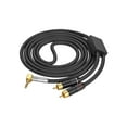 thumbnail image 5 of 3.5mm to Double Male Stereo Cable Heavy Duty Male Cable Gold Plate 3.5mm Male to 2 Male Cable for Smartphone, 5 of 10