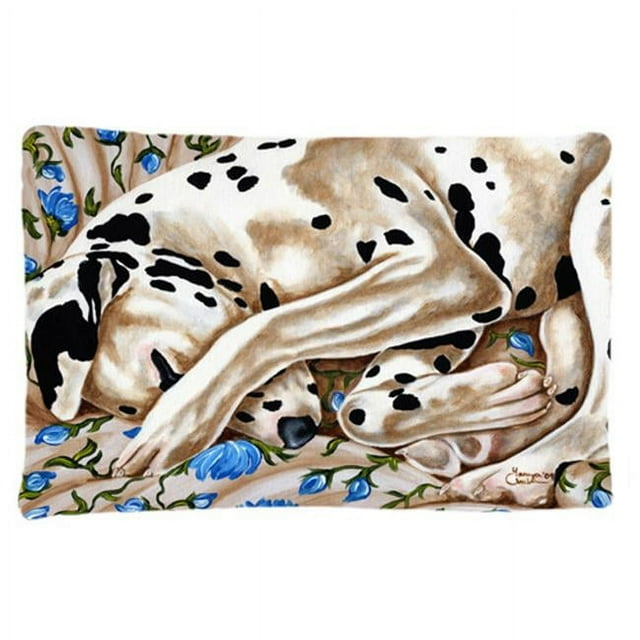 Carolines Treasures AMB1407PILLOWCASE Bed of Roses Dalmatian Fabric Standard Pillowcase