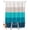 Black Auqa, variant on Split Shower Curtain for Transfer Bench, Blue Aqua Ombre Fabric Shower Curtains for Bathroom, Modern Abstract Art Farmhouse Striped Tub Sliding Transfer Bench Waterproof Bath Curtains 72"x72"