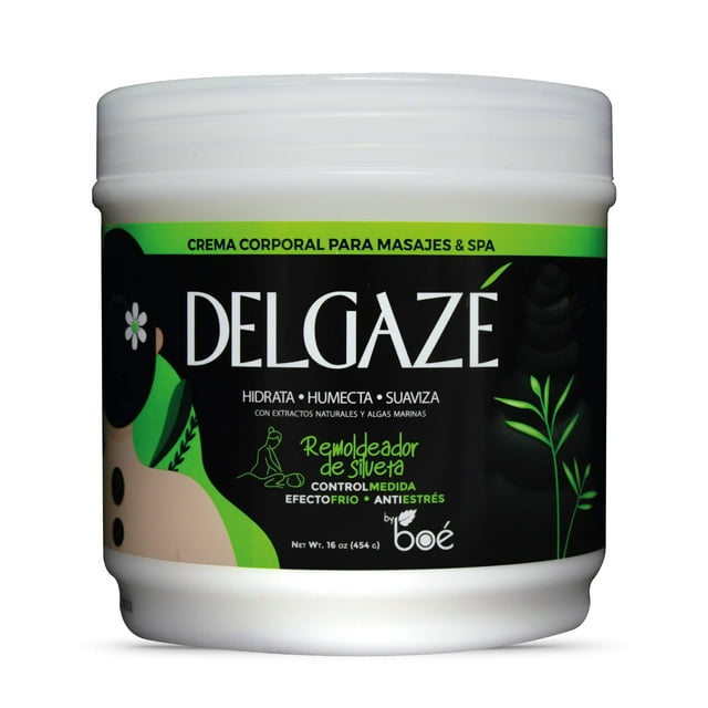 ¿Delgaz? Crema de masaje termoactiva y spa con algas marinas y extractos naturales - Crema de masaje hidratante y reafirmante antiestrés para spa y uso doméstico - 16 oz
