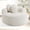 Beige, variant on Leumius Oversized Round Chair Lounge Chaise Indoor,Upholstered Round Sofa Bed with Memory Foam,Comfy Cloud Circle Chair with Deep Seat for Living Room Bedroom,No Assembly Required,Green