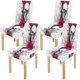 thumbnail image 1 of Funda Protectora ABPHQTO para silla con calaveras Rosas Juego de 4, 1 of 4
