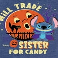thumbnail image 3 of Lilo & Stitch - Will Trade Sister For Candy - Toddler And Youth Girls Short Sleeve Graphic T-Shirt, 3 of 5