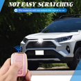 thumbnail image 3 of Key Fob Cover Compatible with Toyota RAV4 Corolla Prius Camry Highlander Avalon C-HR Keychain Case Holder Protector,Gold-pink, 3 of 5