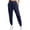 Navy, variant on Bmisegm Fashionable Women's Casual Pants Lightweight Stretchy Athletic Trousers with Pockets Ideal for Workouts and Daily Activities Black S