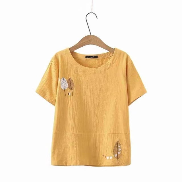 Liquidation d'Économies! T-Shirt Grande Taille pour Femmes BEFOKA, Blouse Décontractée d'Été pour Femmes, T-Shirt Décontracté à la Mode pour Femmes, Blouse à Manches Courtes et Col Rond