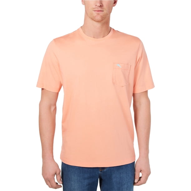 Tommy Bahama - Camiseta básica para hombre, color naranja, talla mediana