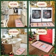 thumbnail image 4 of Nutcrackers Merry Christmas Kitchen Rugs Set of 2, Pink Nutcracker Christmas Decor, Merry Xmas Rug Winter Mats, Xmas Decorations for Home, Low-Profile Kitchen Floor Mat (Pink, 17"x47"+17"x30"), 4 of 6