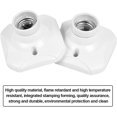 thumbnail image 3 of piezas E27 Portalámparas LED Portalámparas E27 Enchufe de pared E27 Base con soporte para pasillos, escaleras, dormitorios, cocinas (ac 220-250v, blanco) Kuyhfg Sin marca, 3 of 5