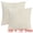 White, variant on Unique Bargains Pack of 2 Soft Fuzzy Plush Cushion Cover White 18" x 18"