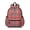 Red and Black, variant on Purple and Black Checkered Pattern Backpack for School, Cute School Bag with Adjustable Shoulder Straps and Padded Back, 13.4"x11"x4.7"