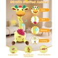 thumbnail image 5 of NCQ Dancing Talking Giraffe Toy, Stuffed Animal Repeats What You Say, Electronic Musical Plush with Glowing Light, Interactive Baby Toys Gifts for Toddlers Kids Boys Girls 1 2 3 Years Old, 5 of 7