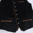 thumbnail image 7 of Zpzdpjkx Mens Oktoberfest Waistcoat Stand Collar Button Front Contrast Piping Pockets Traditional Sleeveless Vest for Beer Festival Party, 7 of 7