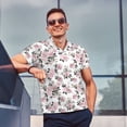 thumbnail image 3 of Wukai Rose Flowers Men’s Polo Shirts,Quick-Dry Athletic Shirt,Classic Fit Shirts-, 3 of 8