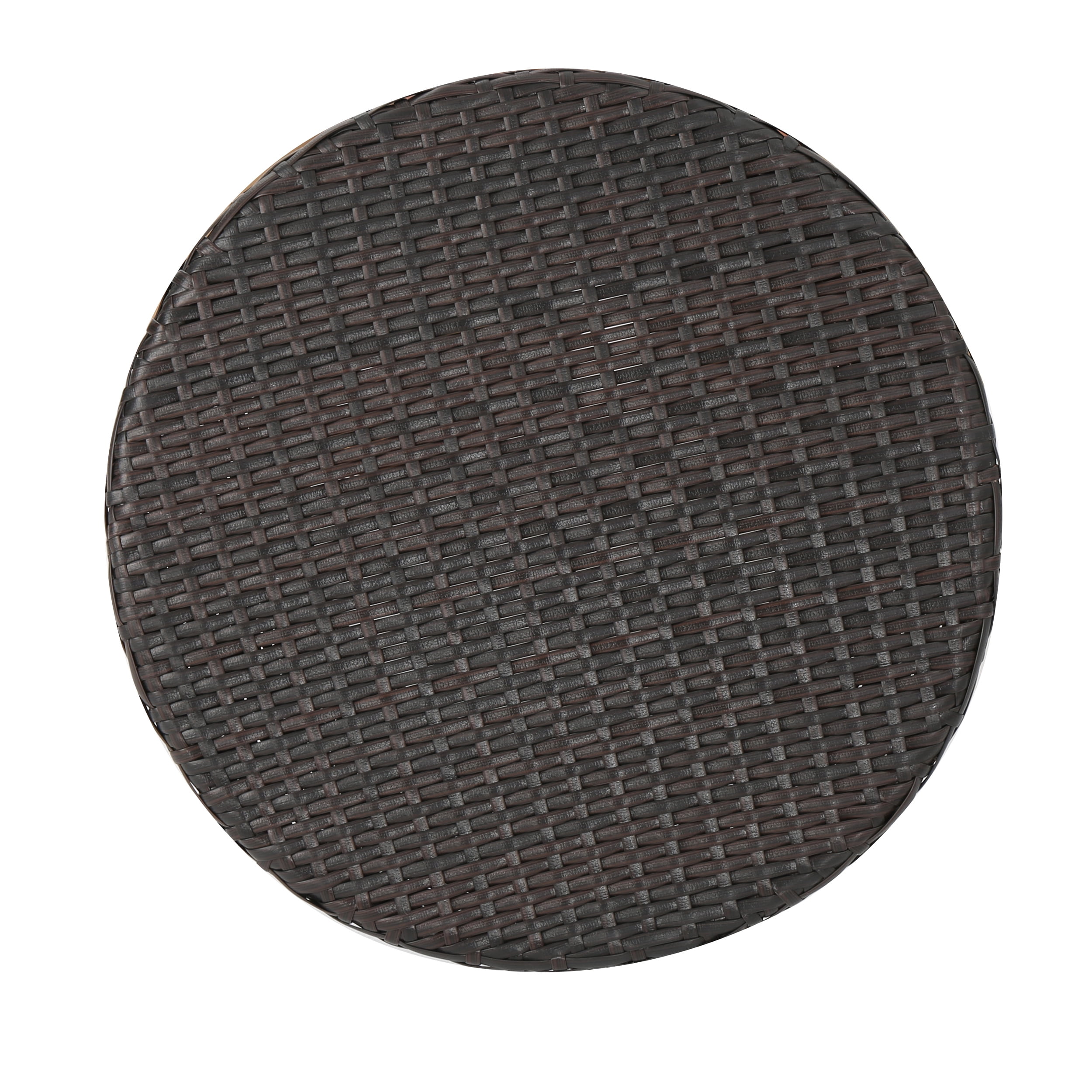 Brown Wicker Outdoor Brown Accent Table