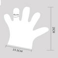 thumbnail image 4 of 200PCS / 100 pares de guantes de alimentos PE guantes desechables Eccomum 200 piezas, 4 of 7