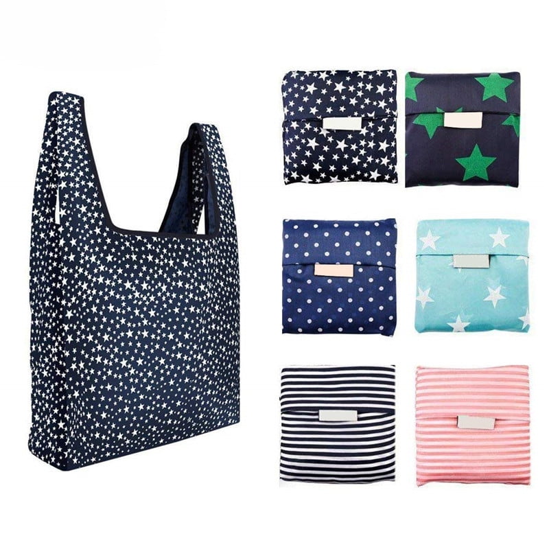 Eco Shopping Travel Shoulder Bag Pouch Tote Handbag Folding Reusable Bags 10pcs 