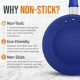 thumbnail image 4 of NutriChef NonStick Frying Pan, Skillet Cooking Pan, Ceramic Pan, Stain- Resistant, and Easy to Clean, Good for Omelette and Egg Pan, Compatible with Induction, Gas, and Electric (12Inch, 30cm), 4 of 5
